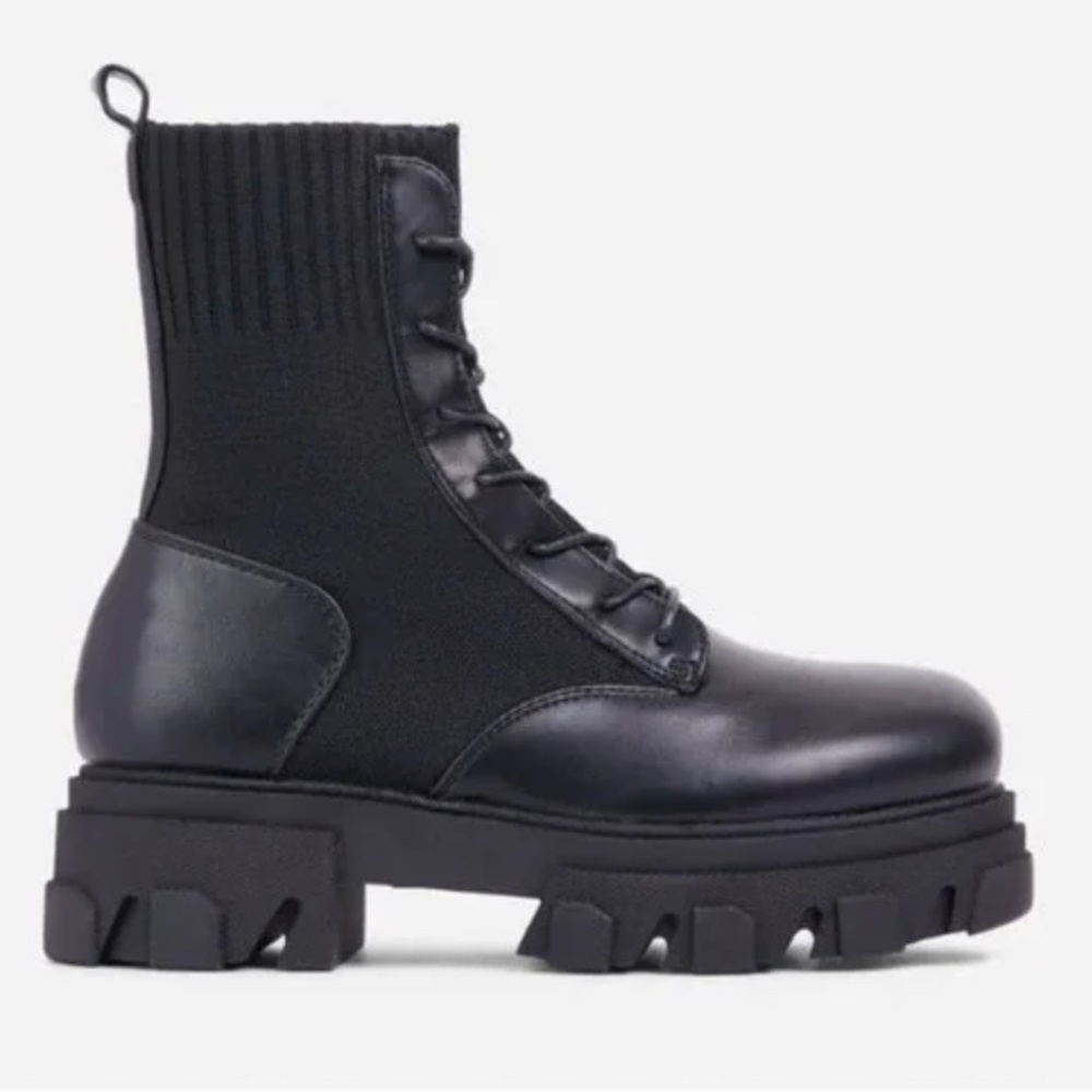 Ego Brand Black Combat Boots